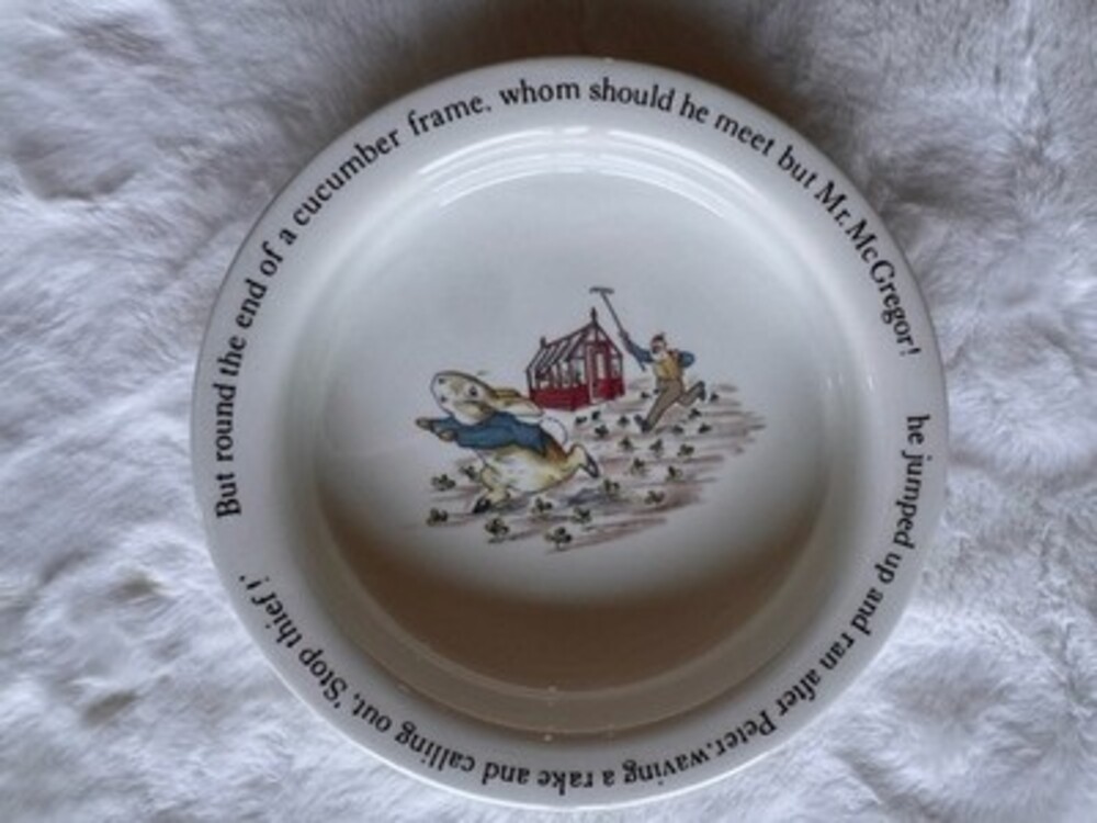 Vintage Westwood Peter Rabbit Display Bowl Made In England Porridge Bowl